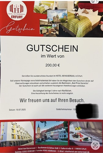 Gutschein 200 für das - für,