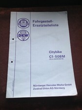 Original Ersatzteilliste Hercules DKW Citybike C1-508M Sachs 504/1B