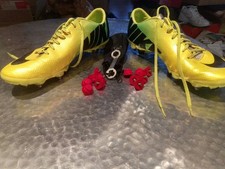 Nike Mercurial Steam IX SG 45 Stollen Gelb Grün Fußballschuhe