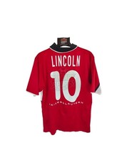 Vintage 1.FC Kaiserslautern Home Jersey 2001-2002 (S) #10 Lincoln Trikot Shirt