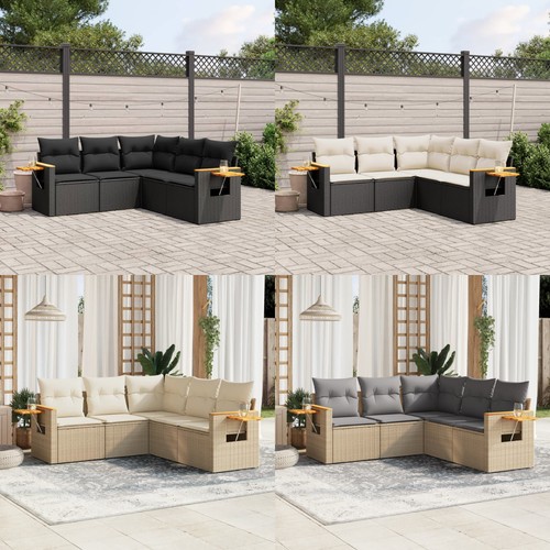 Poly rattan sitzgruppe lounge - rattan,
