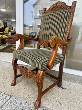 Antik alt Empire Biedermeier Stil   Chippendale  Sessel England Armlehne