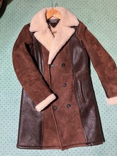 Tommy Hilfiger Damen Echt Lamm Leder Mantel Lammfell Innen Gr. S UVP 1.200 € 