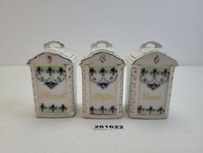 3x Gewürzdosen Porzellan