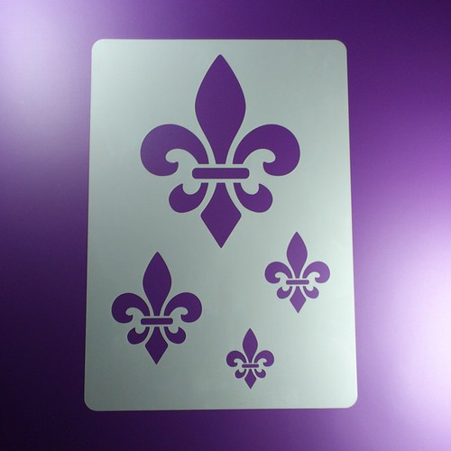 Schablone fleur lis 4 - fleur,