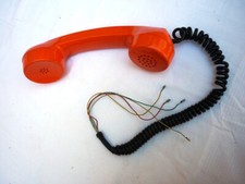 DDR Telefon Hörer orange mit