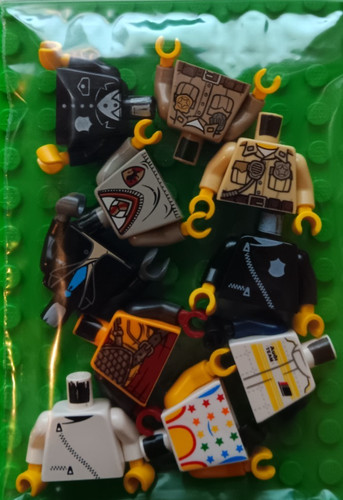 10x lego torso - armen, und