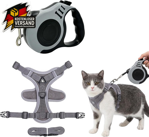 Katzengeschirr set mit leine - katzengeschirr,