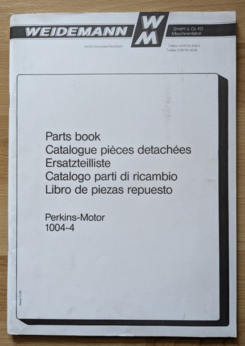 Weidemann perkins motor 1004 - weidemann, perkins-motor