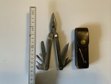 Leatherman Multitool, mit Vintage Etui Mit Gürtelschlaufe