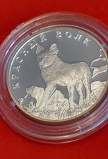 1 Rubel Russland 2005 Rothund PP , 925er Silber gekaps.