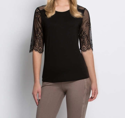 Shirt schwarz damen - schwarz, 34