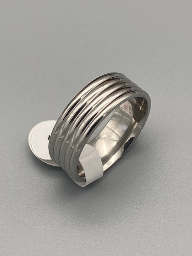 Ring edelstahl 8mm breit - 8mm, damen