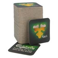 100x Carlsberg Bier Bierdeckel