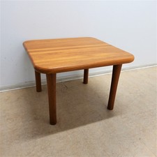 Teakholz Tisch massiv Couchtisch quadratisch ca. 74x74x50cm