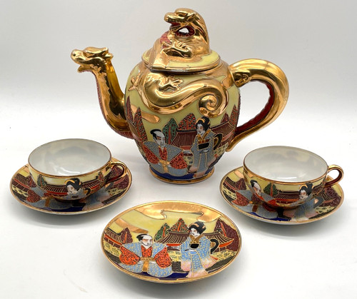Geisha lithophane teeservice - geisha,