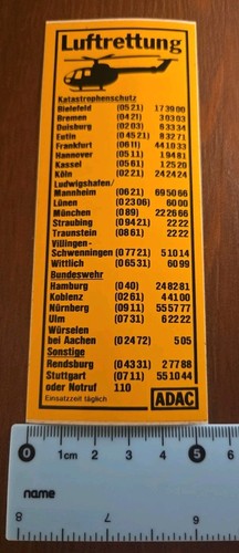 Adac luftrettung aufkleber - adac,