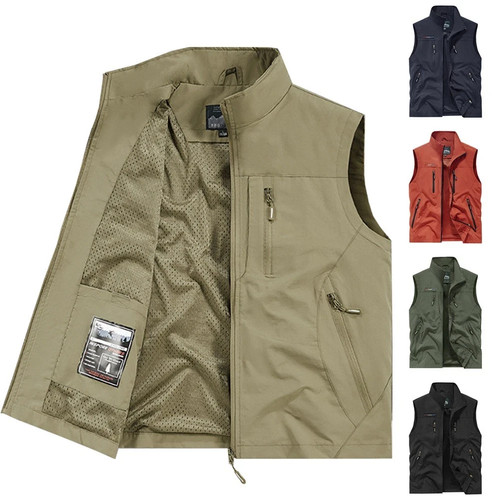 Herren weste mit - weste, taschen