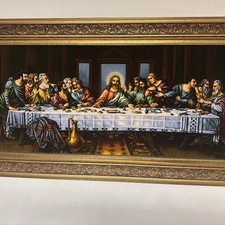 Handgeknüpfter Wandteppich "Das letzte Abendmahl"