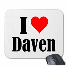 MOUSEPAD Mauspad I Love Daven Ich Liebe Daven
