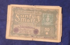Fünfzig  Mark Reichsbanknote