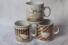 Pfalzkeramik Gänseglück 3 Kaffeebecher