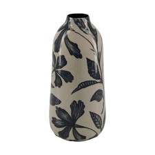 Vase aus metall mit - aus, blumen