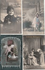6 Wunsch Ak "Frohe / Fröhliche Weihnachten"; Kleinf.; gel. 1908,11,18+38/n. gel.