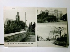 Borstendorf / Grünhainichen i. Sachsen. Alte Ansichtskarte s/w gel. Alter o. A.,