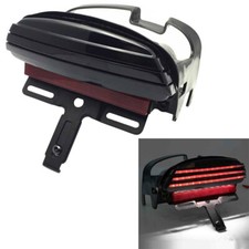 Schwarz LED Rücklicht Heckleuchte Für Harley Dyna FXDF Fat Bob 2008-2013