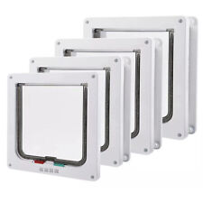 Katzenklappe Katzentür Hundeklappe S-XL Eingangskontrolle System Hunde 4-Wege