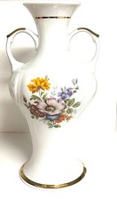 Blumenvase, Kleiber Porzellan, Handarbeit, 22 Karat Goldauflage, 29 cm