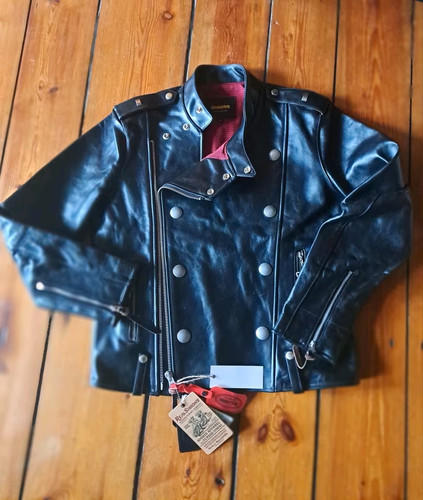 Horsehide leather jacket - jacket, im