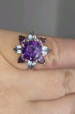 Gold Ring 585 mit Amethysten