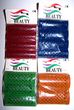 2 - 6 Samtwickler - beflockt Metallwickler Lockenwickler Wickler SOLIDA