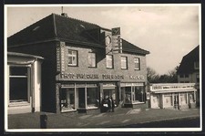 Foto-AK Wangerooge, Straßenpartie mit Photogeschäft Ungermann 