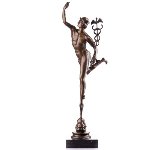 Bronzeskulptur hermes - bronzeskulptur,