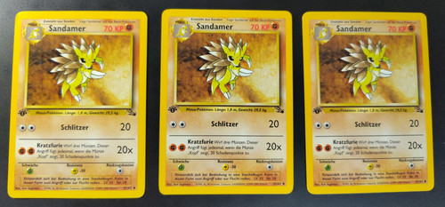 Pokemon karte sandamer 1st - karte, 1
