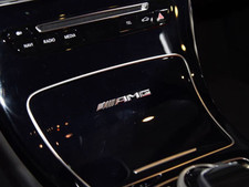 AMG Emblem Logo Schriftzug Aufkleber für Mercedes Mittelkonsole Innenausstattung