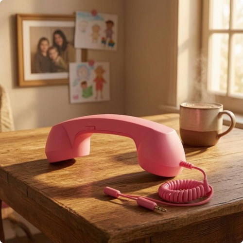 Retro telefonhörer - 3,5-mm, retro-telefonhörer