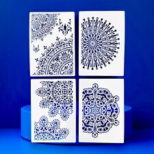 4x Schablone Oriental Marokkanisches Muster Ornamente Mandala Orient Nr. 30