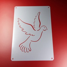 A5 Schablone Taube Vogel