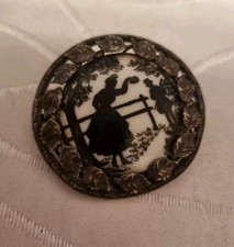 Uralte Silber-Brosche