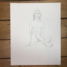 Akt Zeichnung Bleistift Frau