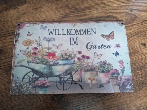 Willkommensschild sperrholz - ,