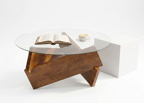 Runder couchtisch aus glas - runder,
