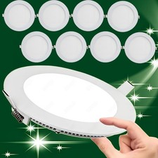 LED Panel Einbaustrahler Deckenleuchte Einbauleuchte Einbau Spot Flach Rund 230V