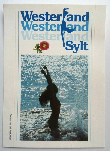 Souvenir aufkleber westerland - souvenir-aufkleber,