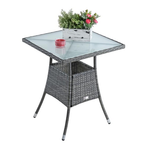Polyrattan beistelltisch - polyrattan,