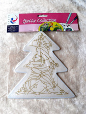 Seidenmalerei Fensterbild "WEIHNACHTSBAUM",20,5 cm,Pongé 8 - OVP